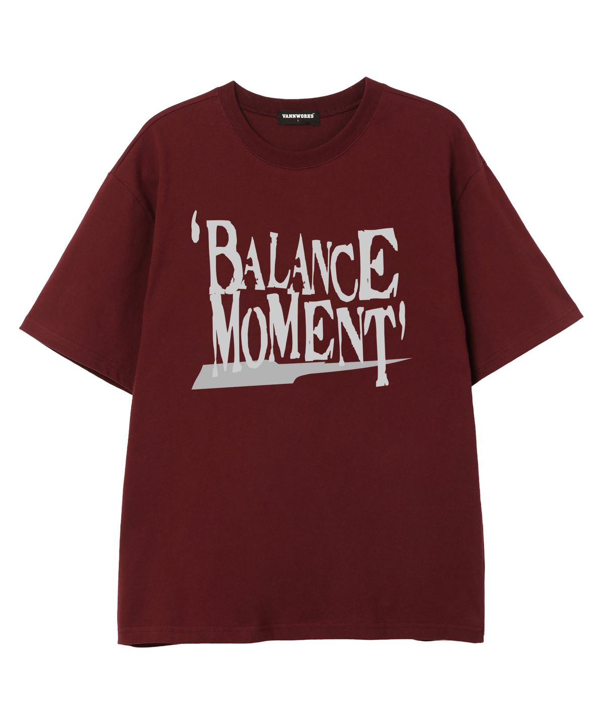 밴웍스(VANNWORKS) BALANCE MOMENT 반팔 티셔츠 (VS0201) 버건디