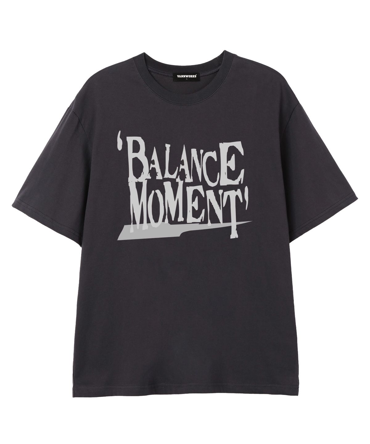 밴웍스(VANNWORKS) BALANCE MOMENT 반팔 티셔츠 (VS0201) 차콜