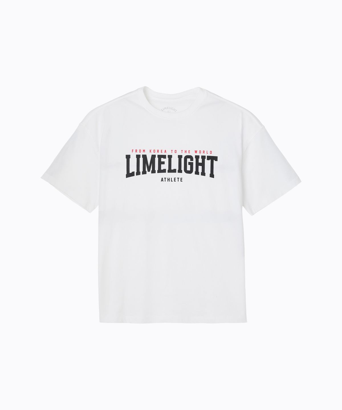 라임라잇 어패럴(LIMELIGHT APPAREL) 라임라잇 빅 로고 쿨링 오버사이즈 티셔츠 (화이트/블랙)