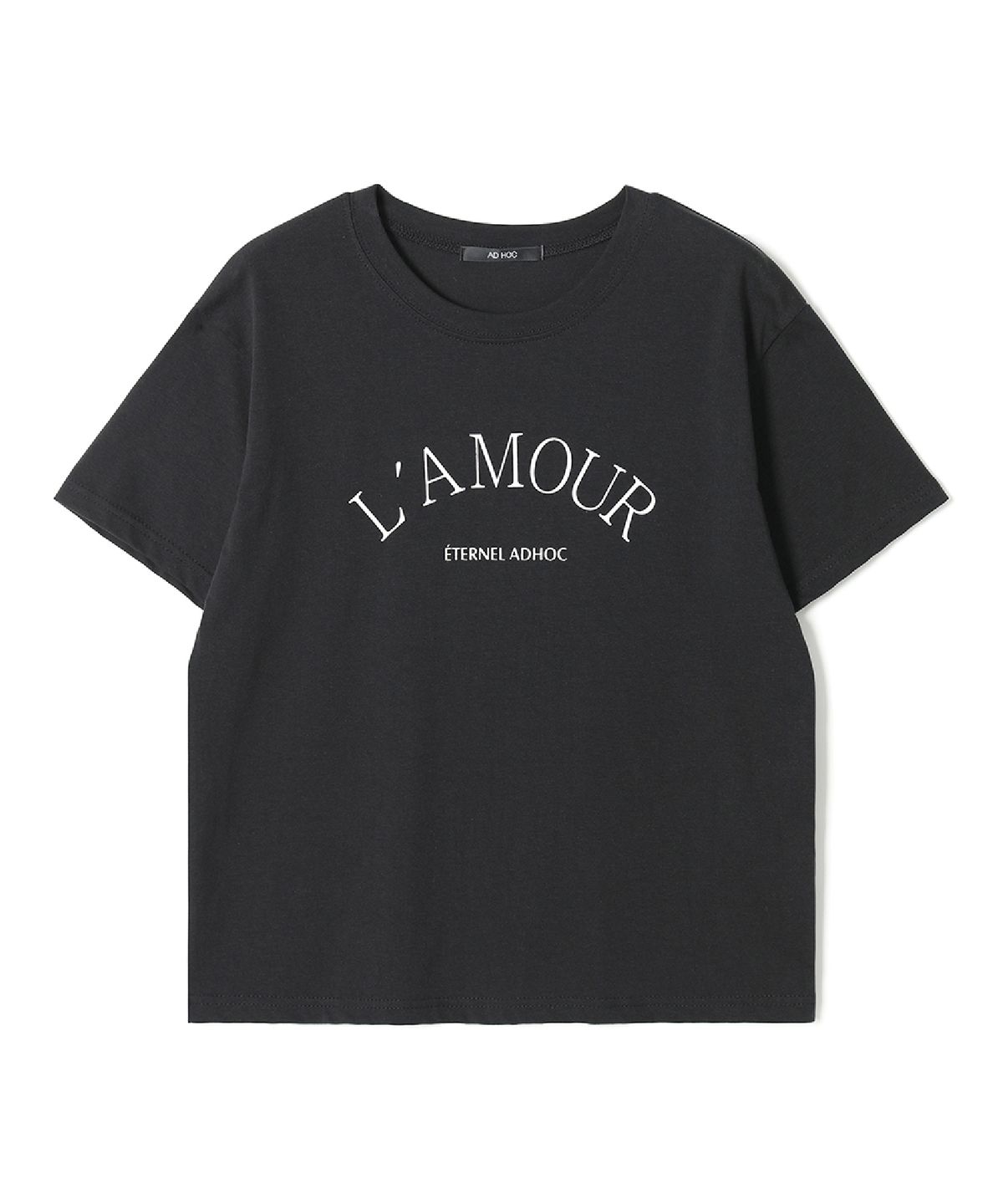 애드호크(ADHOC) 여성 LA MOUR 레터링 티셔츠 (2 COLOR) (HC5STA3)