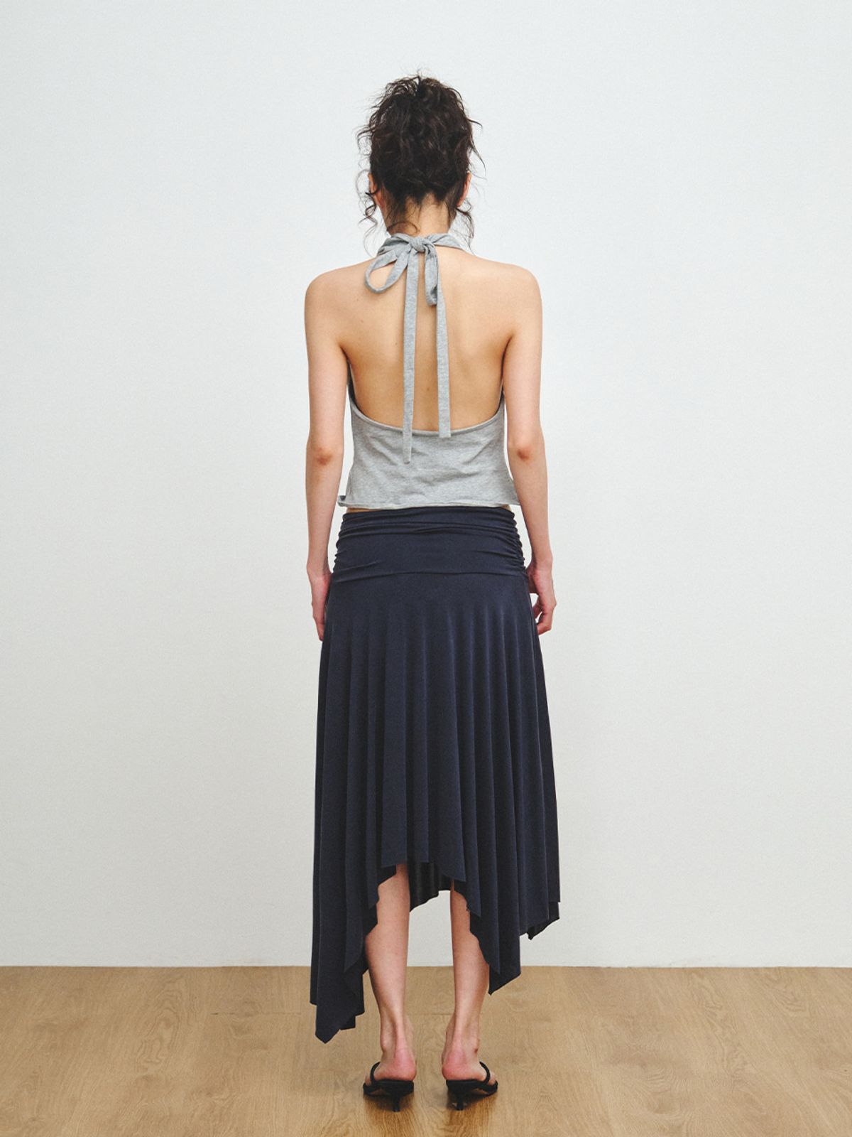 플리즈프로젝트(PLZPROJECT) HALTER NECK SLEEVELESS, HEATHER GRAY