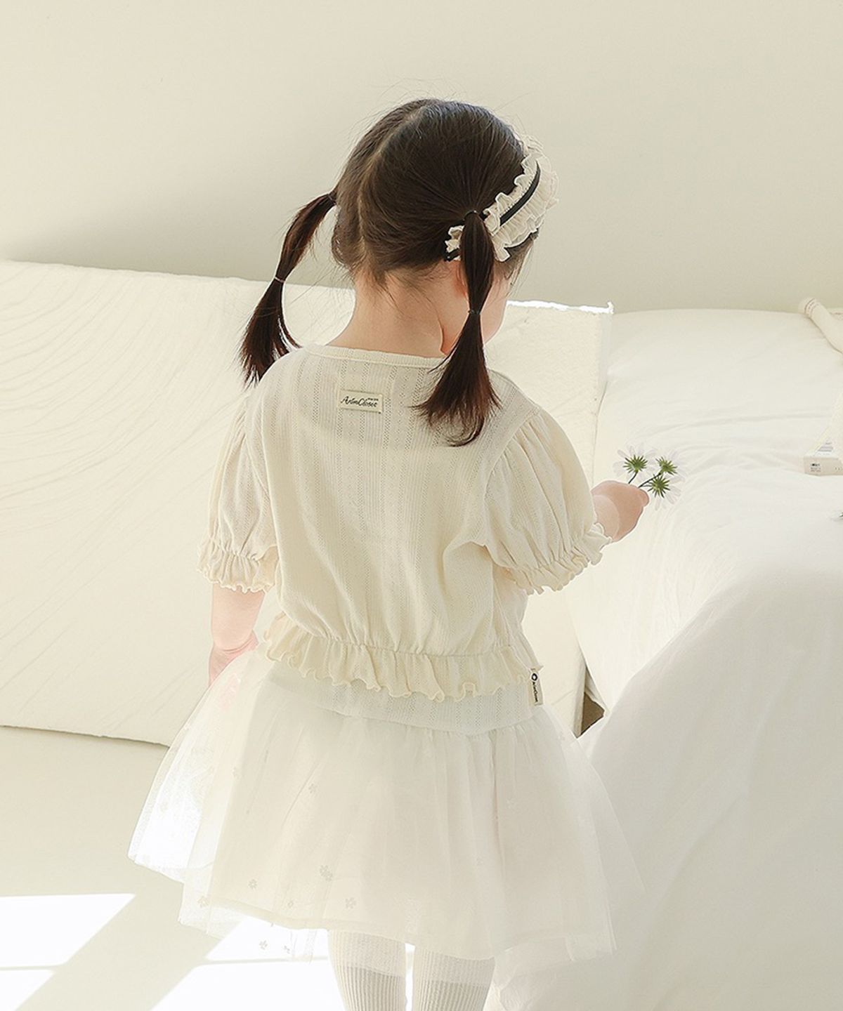 아림클로젯(ARIMCLOSET) 싱그러운 풀잎과 바람이랑 친구할래요 - 아기 반팔 가디건