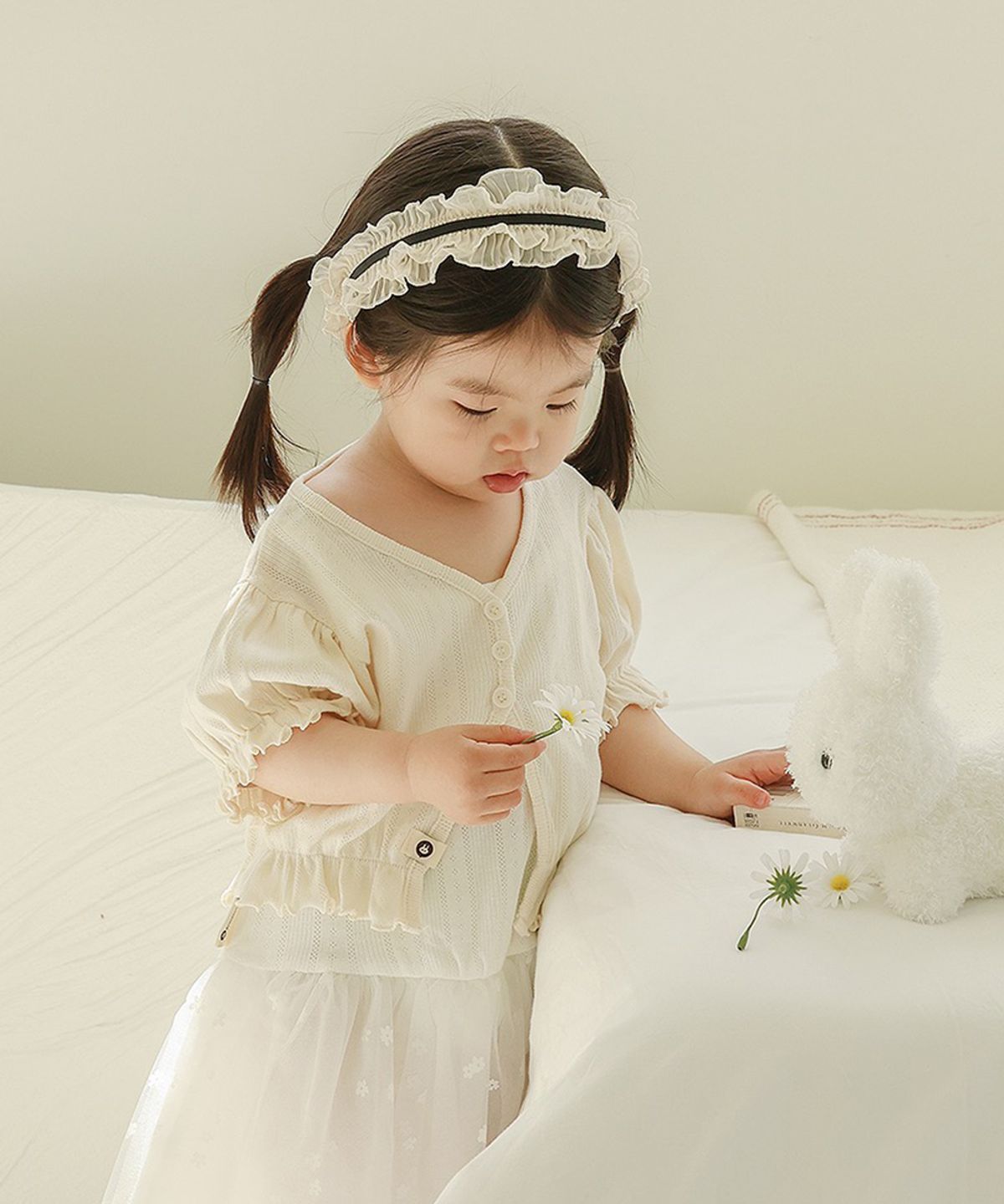 아림클로젯(ARIMCLOSET) 싱그러운 풀잎과 바람이랑 친구할래요 - 아기 반팔 가디건