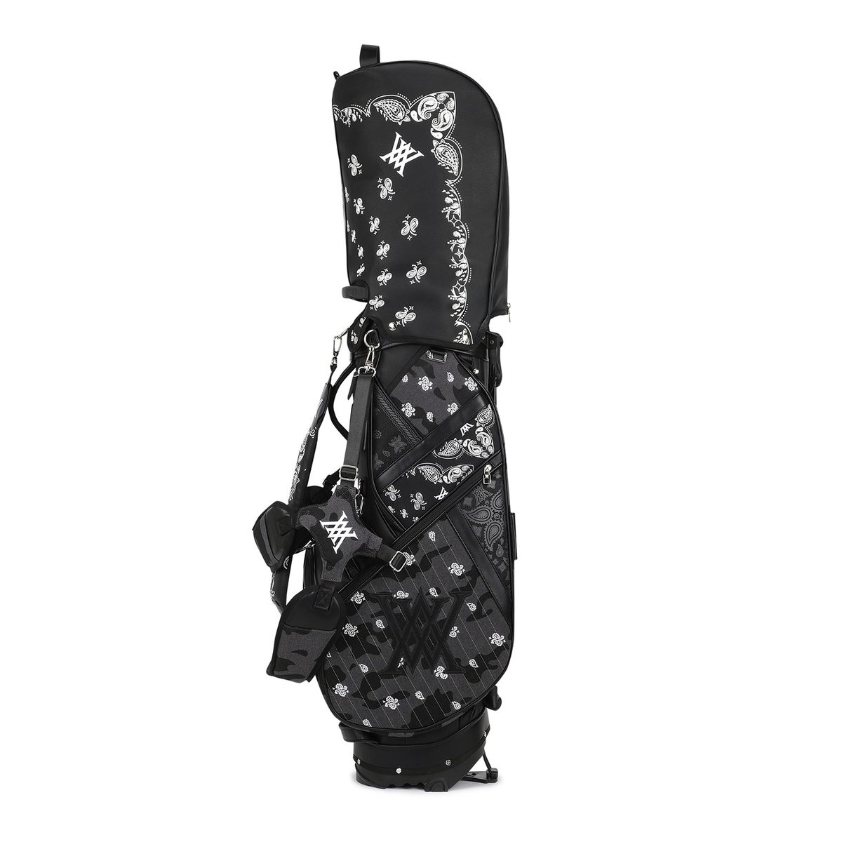 어뉴골프(ANEW GOLF) 9 UNI PAISLEY STANDBAG_BK