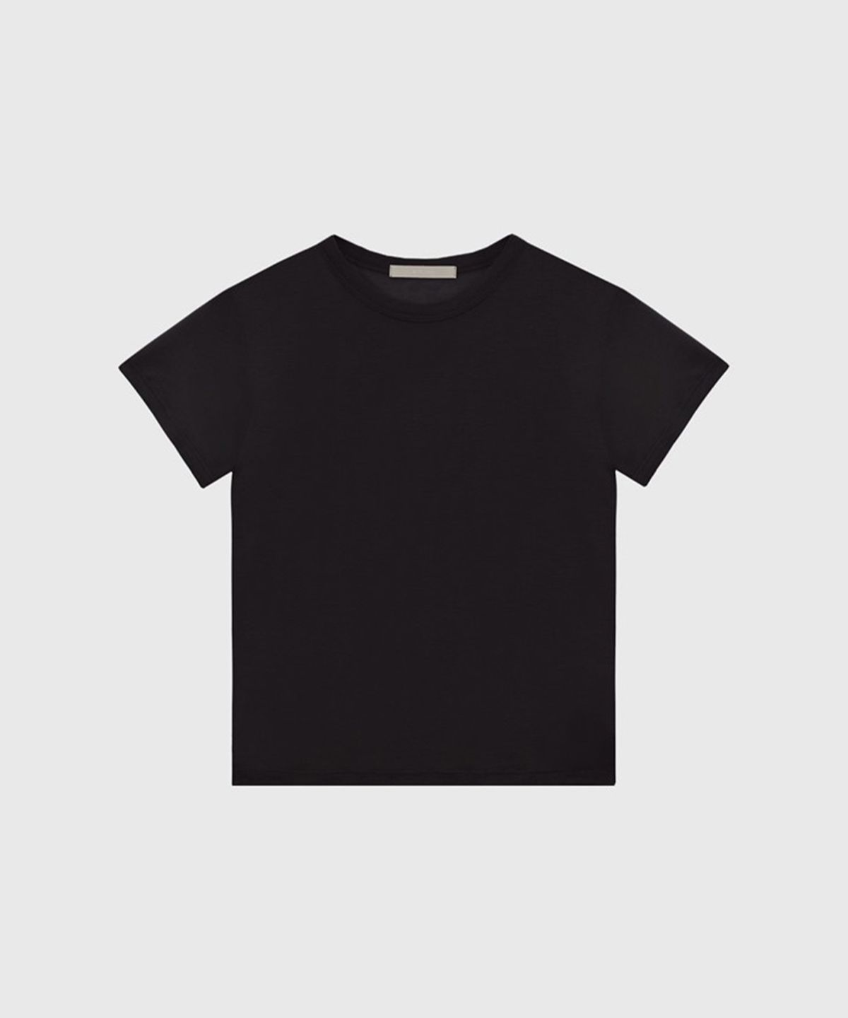 퀸스래빗(Q'SRB) Tencel See-through Round Short Sleeve T-shirt