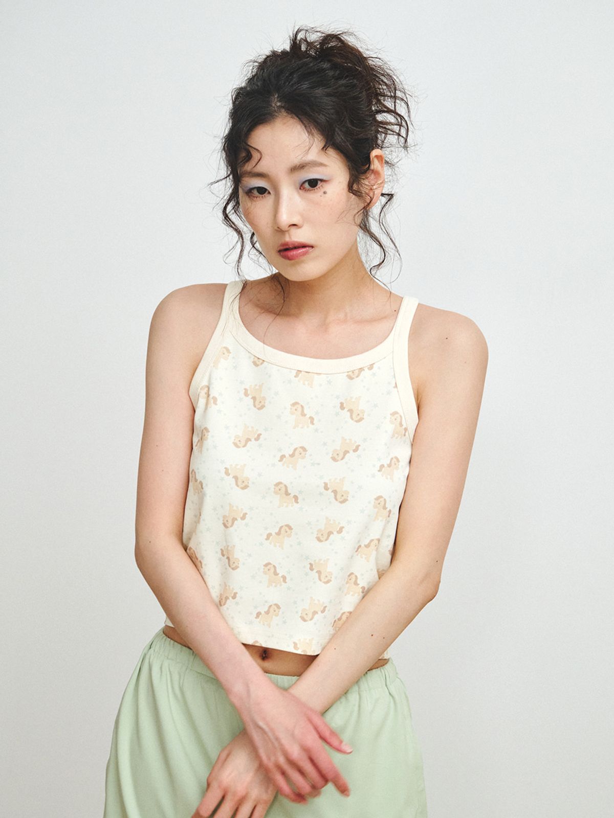플리즈프로젝트(PLZPROJECT) PONY SLEEVELESS TOP