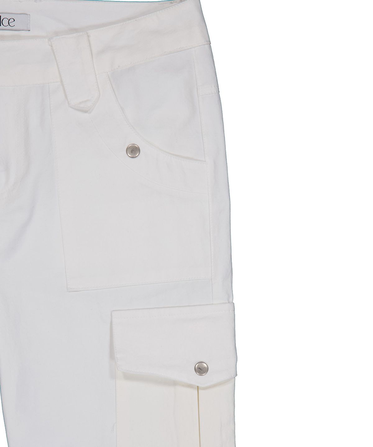 필세(PHILCE) Low capri cargo pants, White