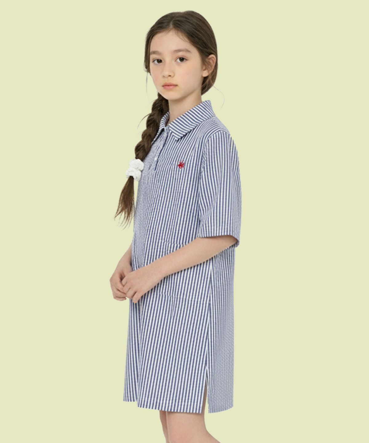 비버리힐즈 폴로클럽 키즈(BEVERLY HILLS POLO CLUB KIDS) 시어서커원피스 [네이비]