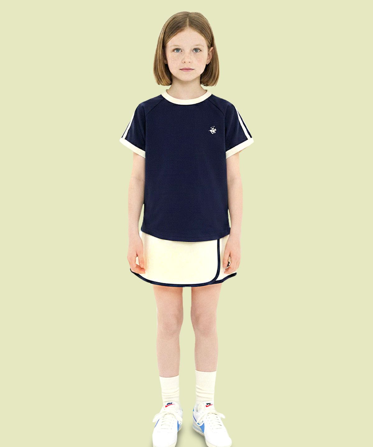 비버리힐즈 폴로클럽 키즈(BEVERLY HILLS POLO CLUB KIDS) 프레첼스커트 [크림]