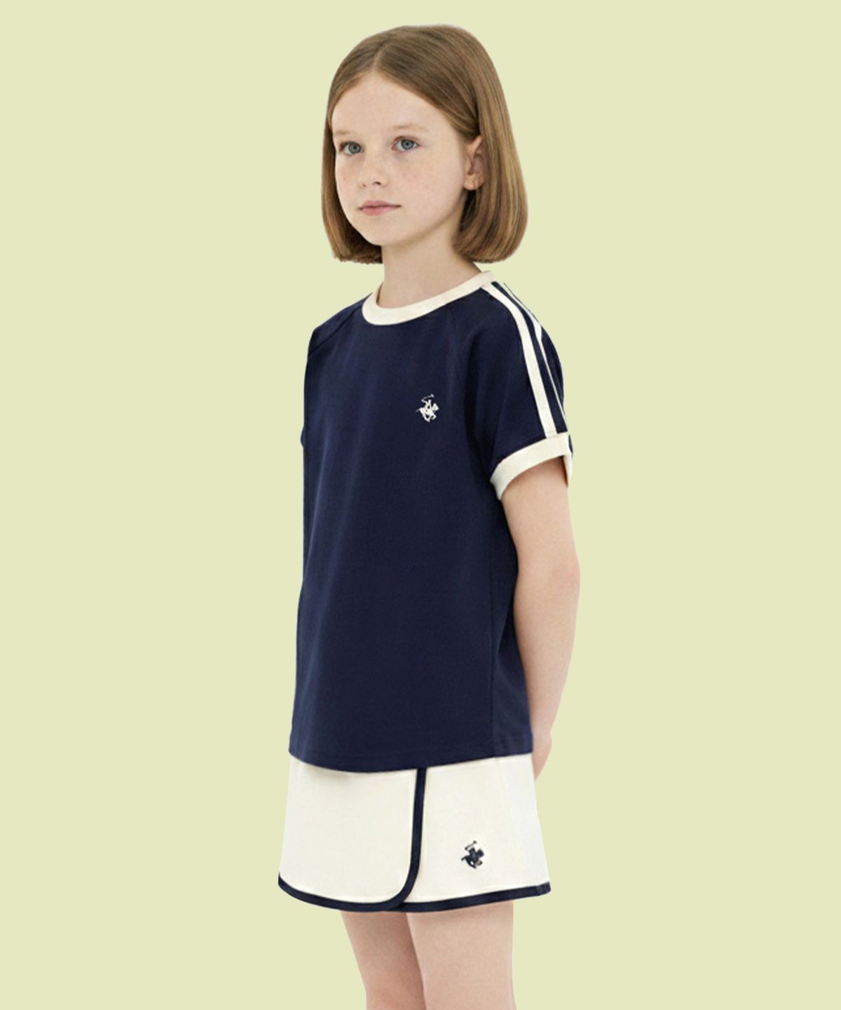 비버리힐즈 폴로클럽 키즈(BEVERLY HILLS POLO CLUB KIDS) 프레첼스커트 [크림]