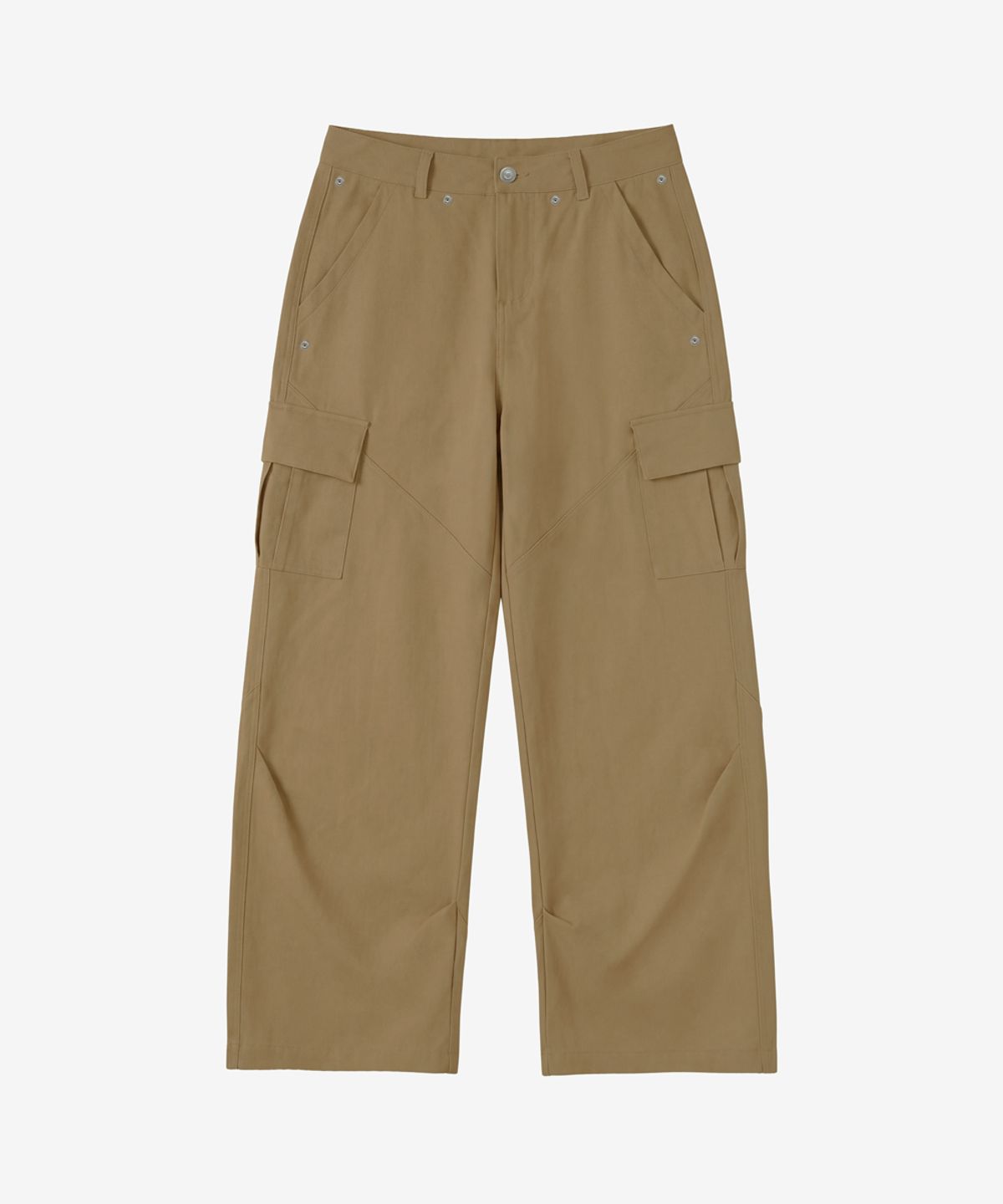 블랙 퍼플(BLACK PURPLE) 모듈 포켓 카고 팬츠_베이지 Module Pocket Cargo Pants_Beige
