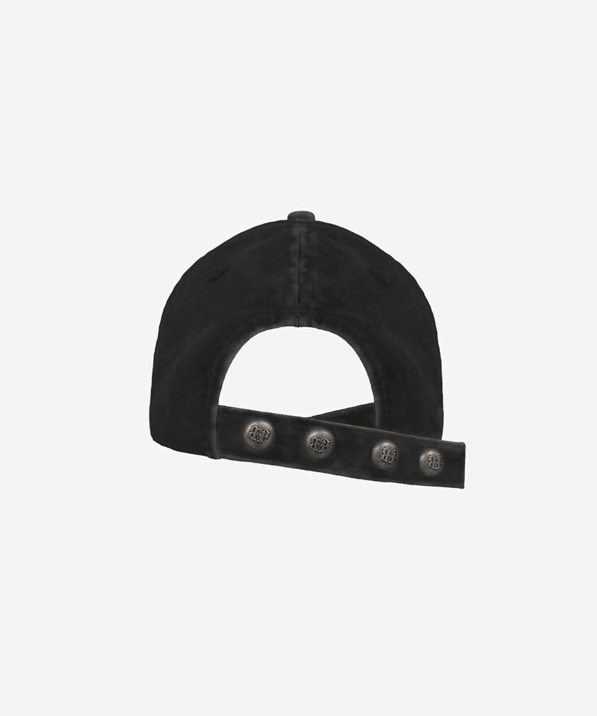 블랙 퍼플(BLACK PURPLE) 오프컷 디스트레스 캡_블랙Offcut Distress Cap_Black