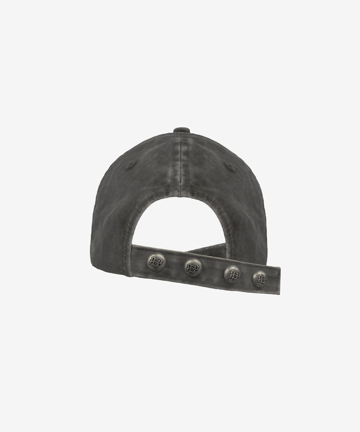 블랙 퍼플(BLACK PURPLE) 오프컷 디스트레스 캡_챠콜Offcut Distress Cap_Charcoal