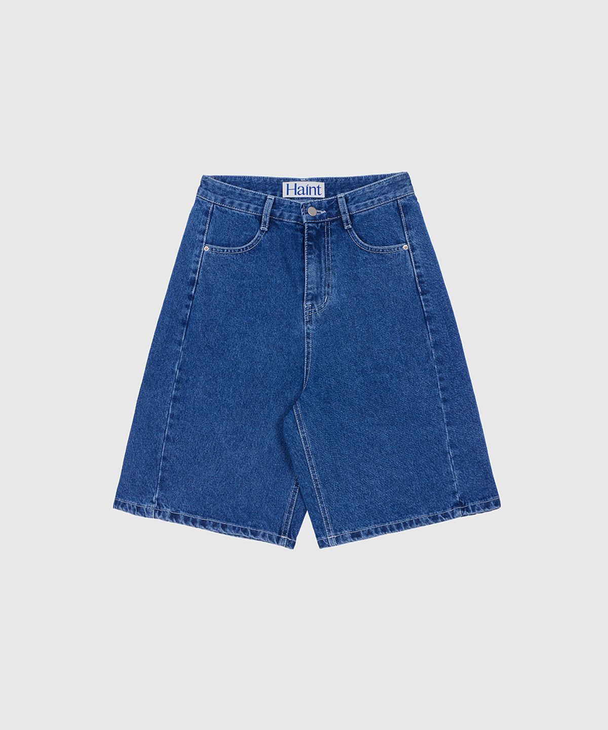헤인트(HAINT) HARPER SIDE-CUTTING BERMUDA DENIM PANTS 2COL__BLUE