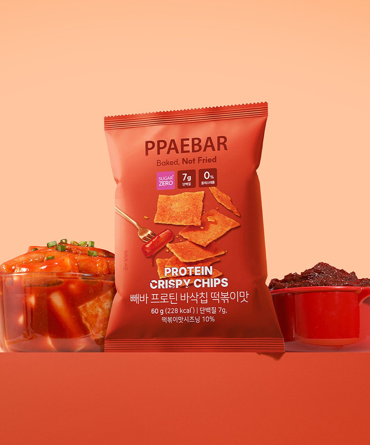 빼바(PPAEBAR) 빼바 프로틴 바삭칩 2종 골라담기 (60g x 4봉)