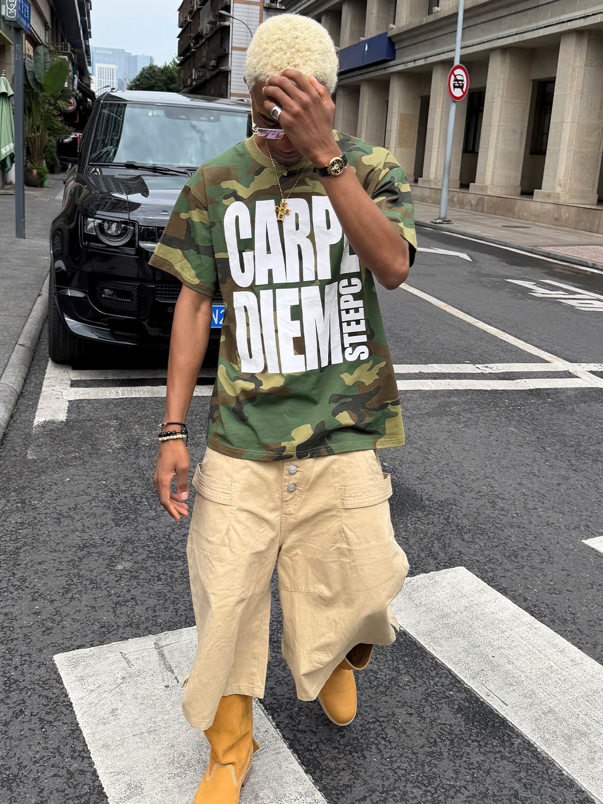 스팁(STEEPC) Carpe diem*카모플라쥬 티셔츠