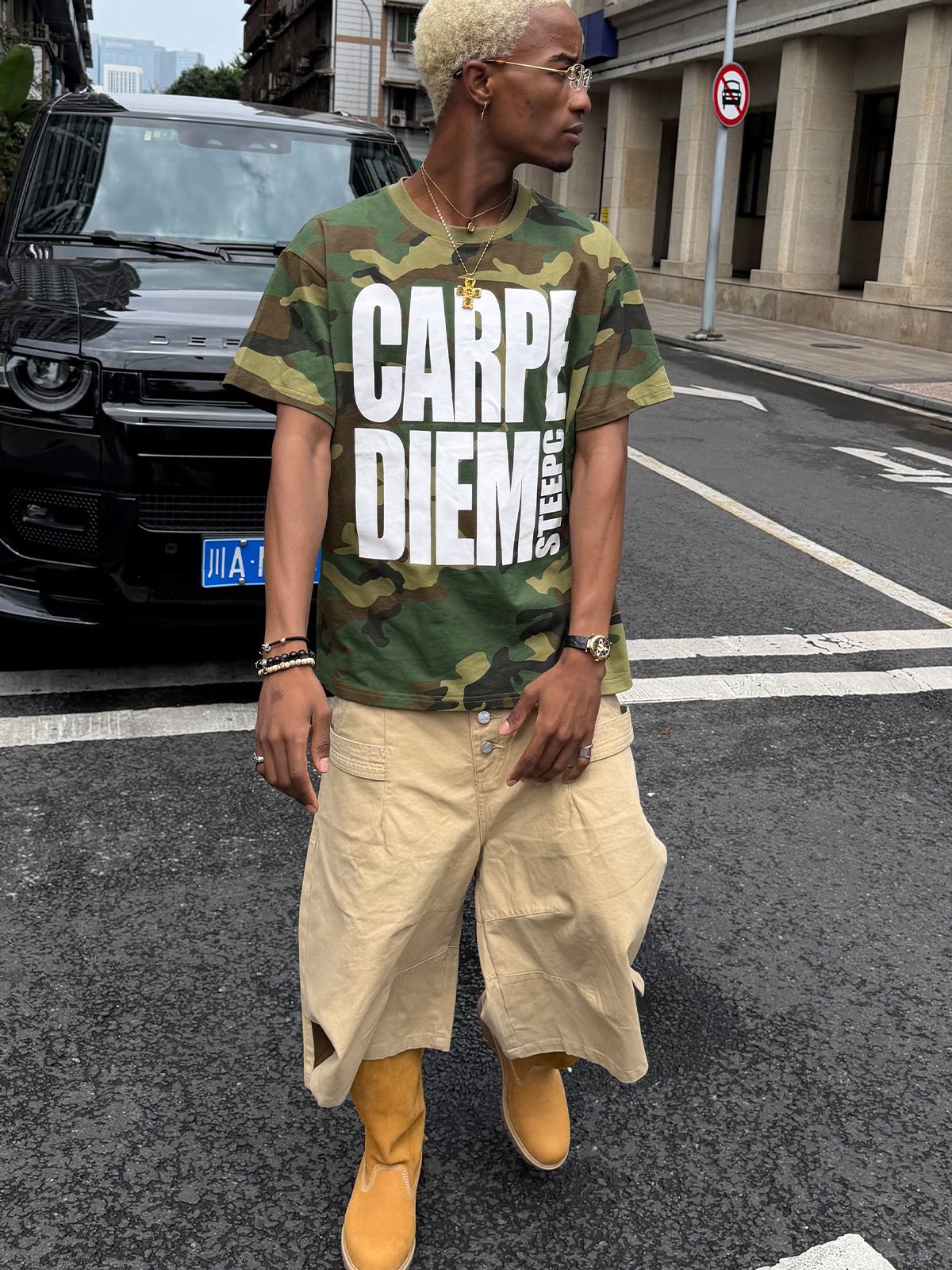 스팁(STEEPC) Carpe diem*카모플라쥬 티셔츠