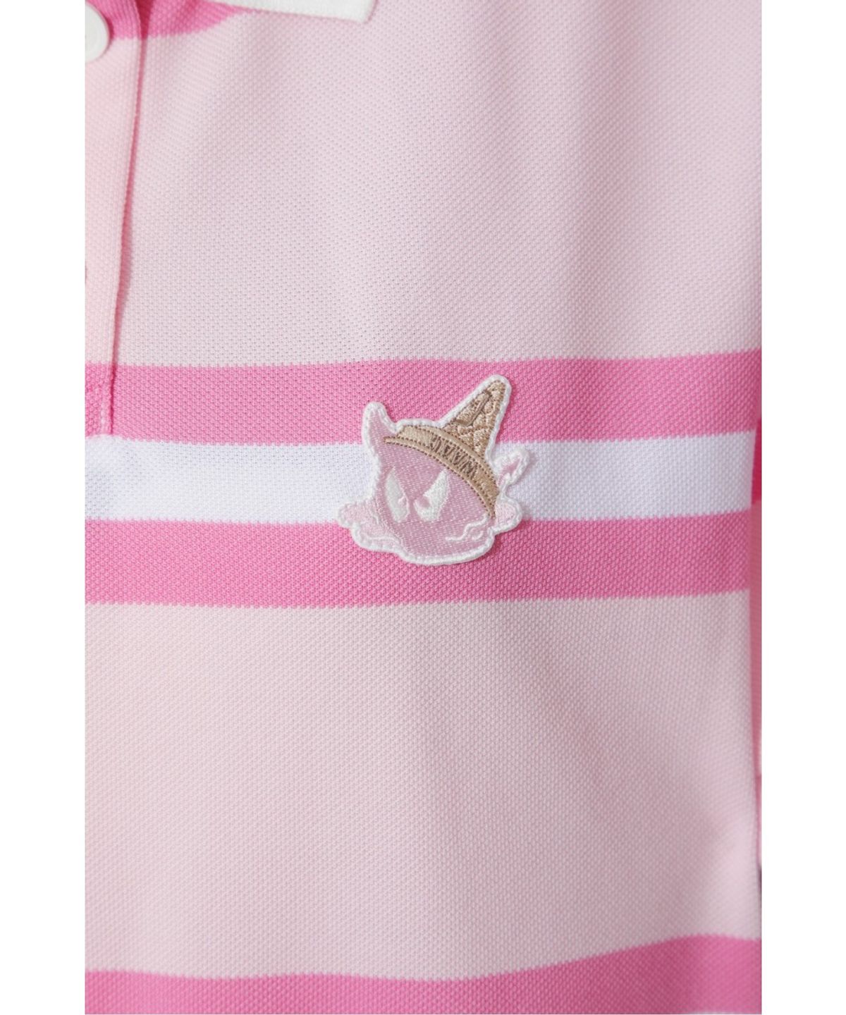 왁(WAAC) Women Stripe Loose-Fit Polo WWTCM26503PIL