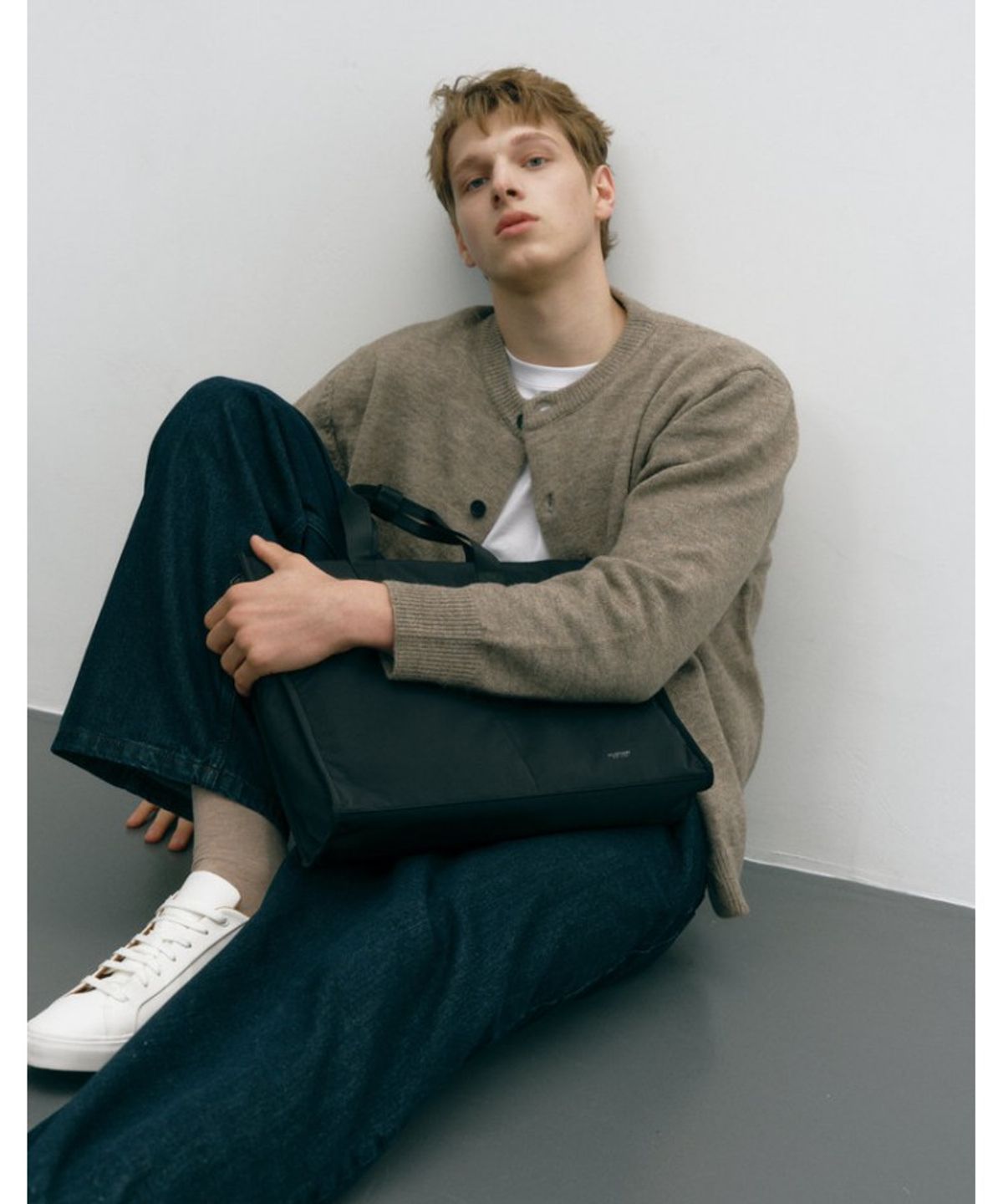 질스튜어트 맨 액세서리(JILLSTUART MEN ACC) [MOV] 모브 블랙 나일론 크로스겸용 토트백