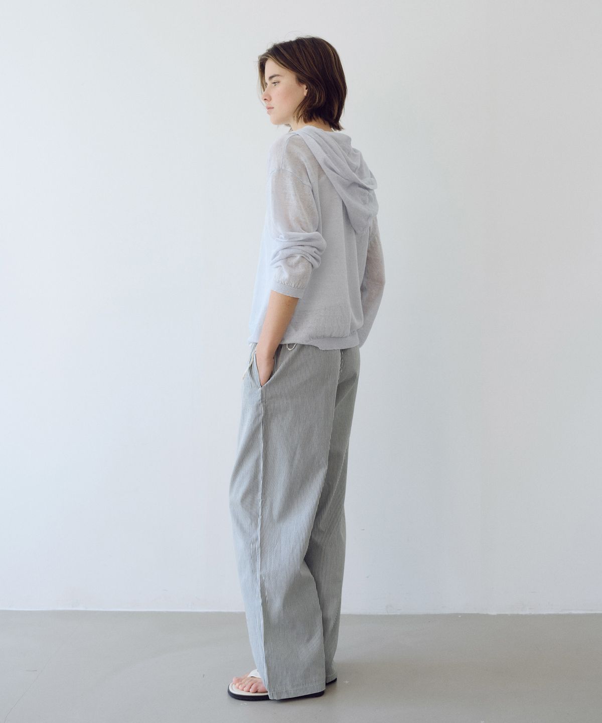 유라고(URAGO) Linen hooded knit