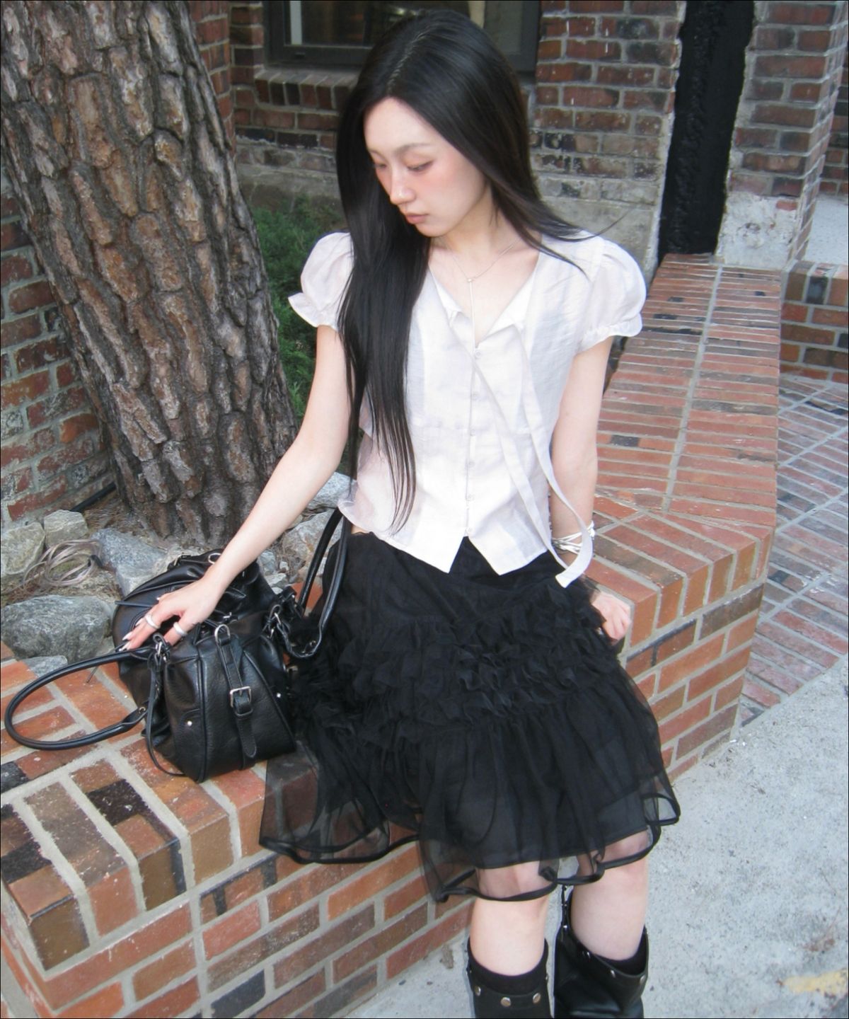 미쏘(MIXXO) 레이스 레이어드 스커트 RE WHG56TS_MIWWHG73QS