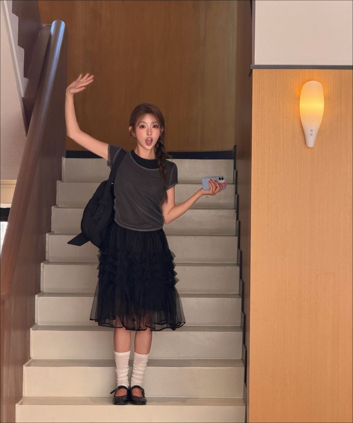 미쏘(MIXXO) 레이스 레이어드 스커트 RE WHG56TS_MIWWHG73QS