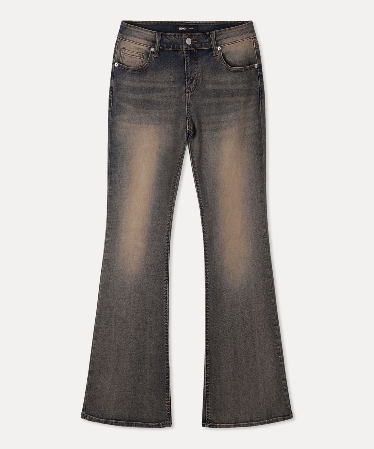 미쏘(MIXXO) 로우라이즈 워싱 부츠컷 데님_MIWTJG536J MIWTJG91QJ