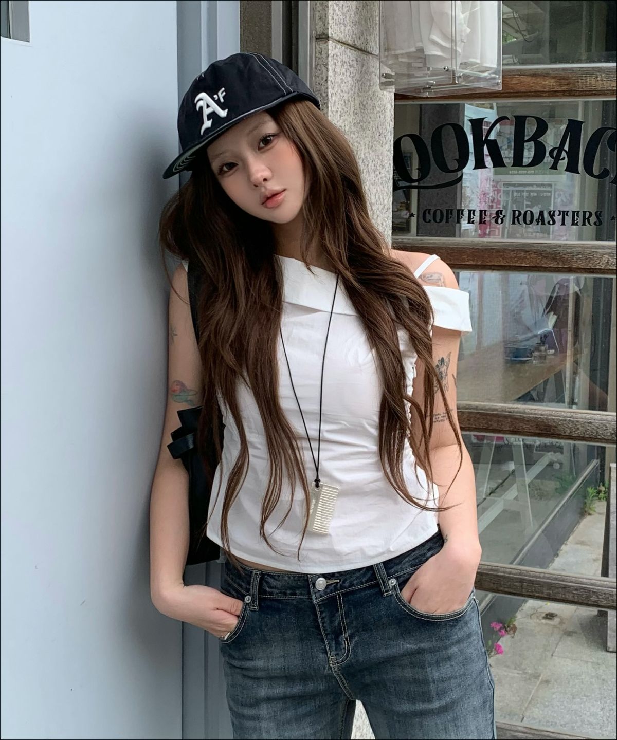 미쏘(MIXXO) 로우라이즈 워싱 부츠컷 데님_MIWTJG536J MIWTJG91QJ
