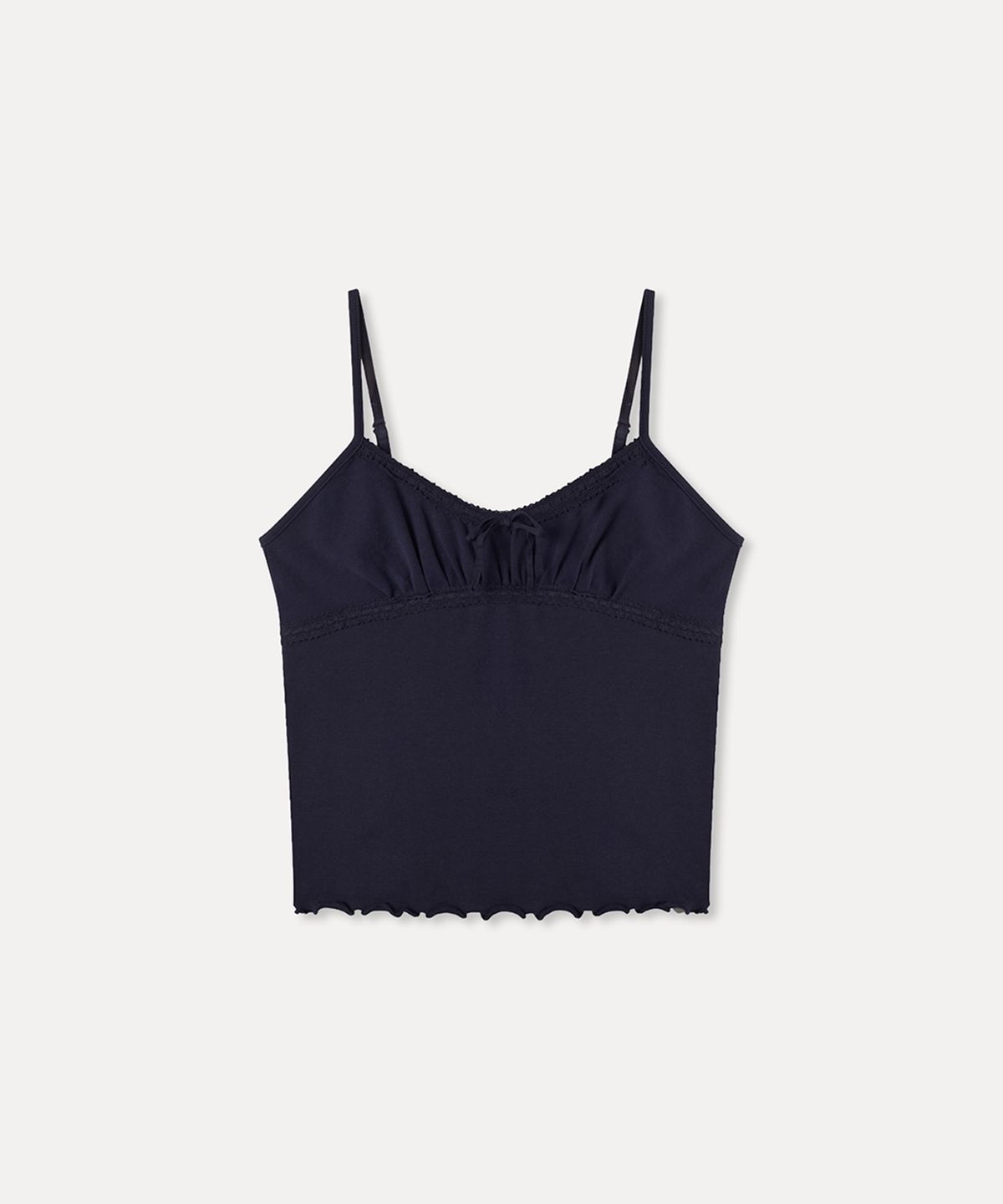 미쏘(MIXXO) 리본 셔링 슬리브리스_MIWHNG803A