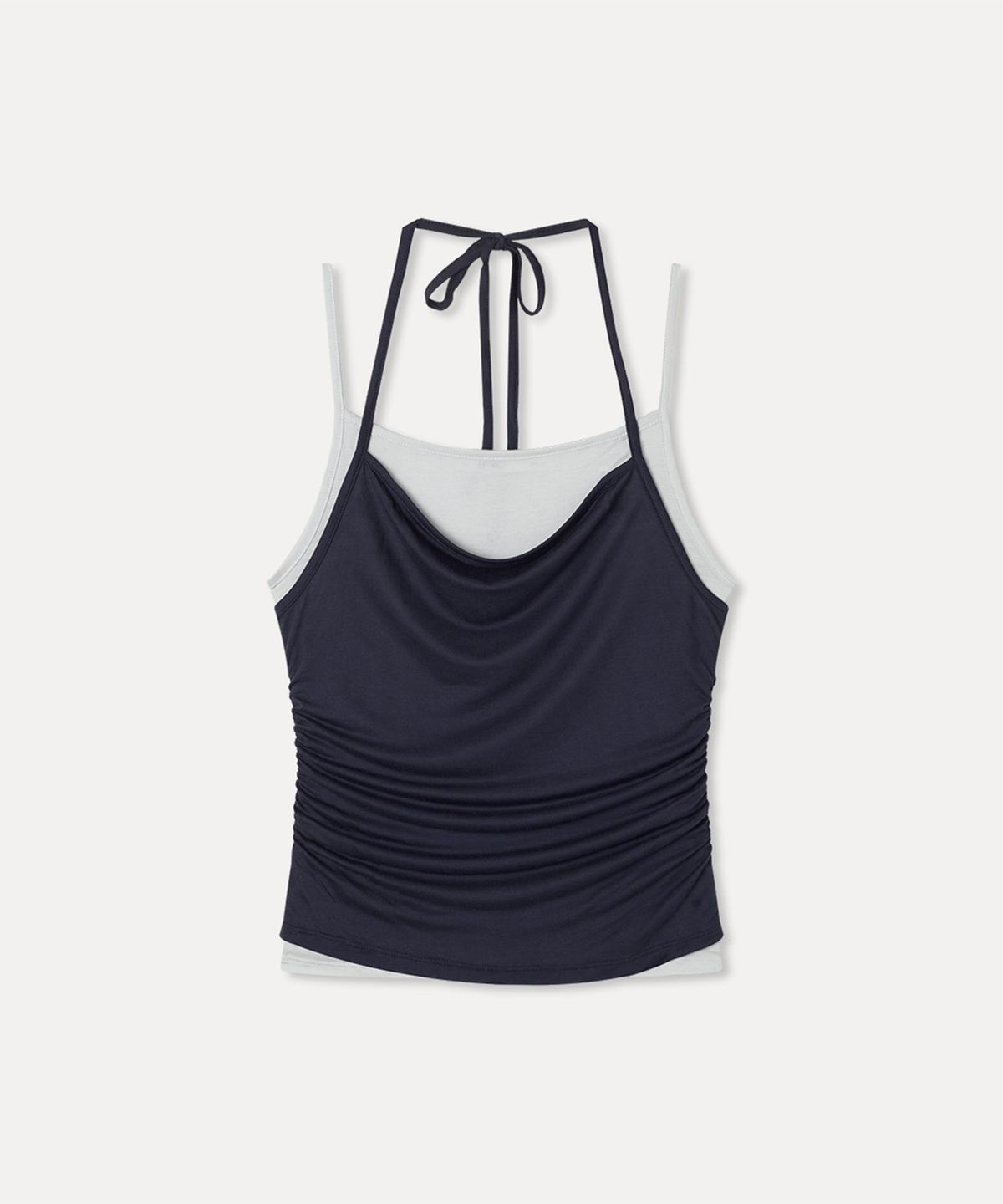 미쏘(MIXXO) 레이어드 셔링 슬리브리스_MIWHNG802A