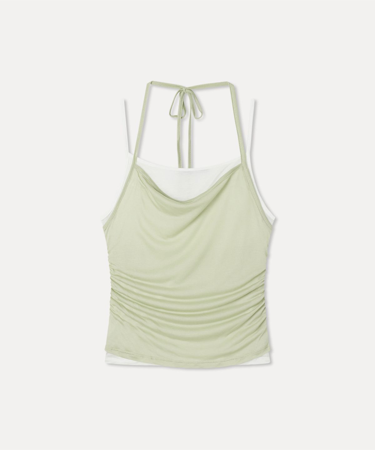 미쏘(MIXXO) 레이어드 셔링 슬리브리스_MIWHNG802A