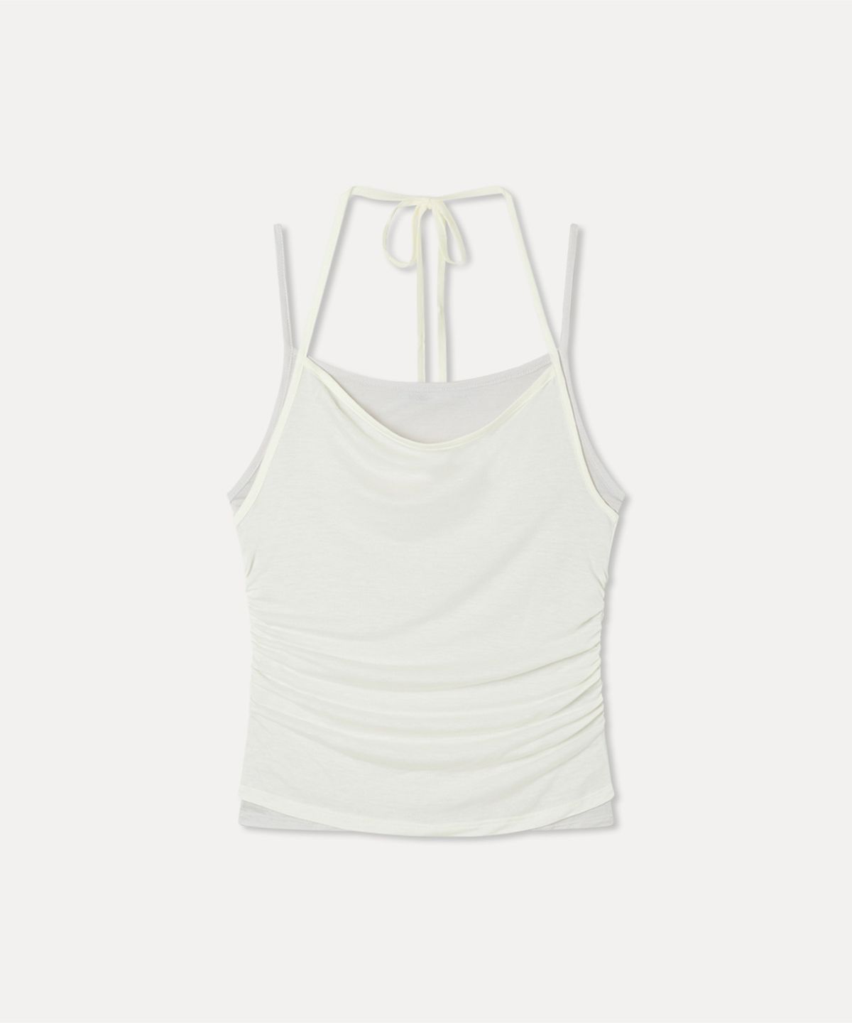 미쏘(MIXXO) 레이어드 셔링 슬리브리스_MIWHNG802A