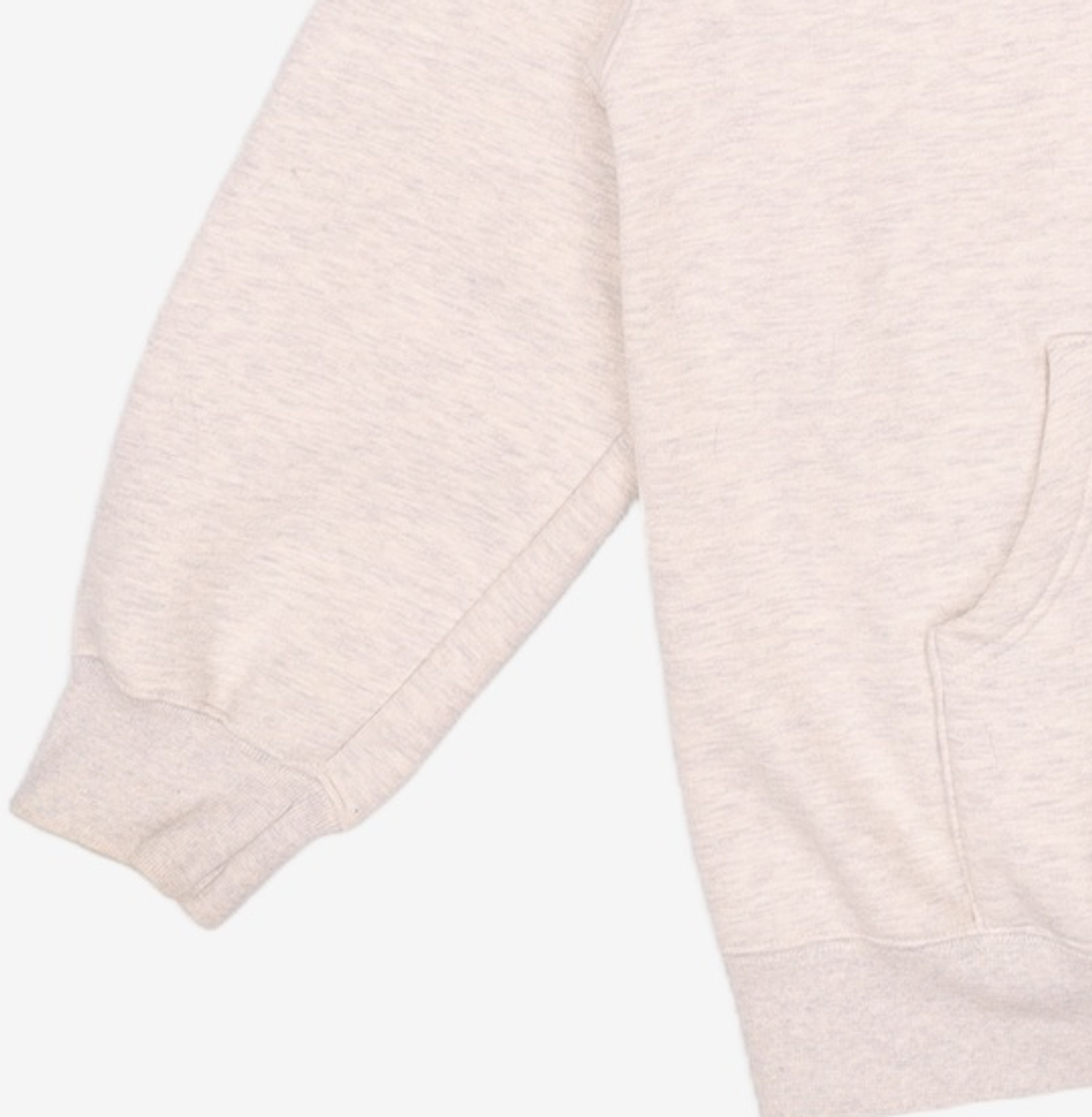 룩캐스트(LOOKAST) IVORY UNISEX BADGE HOODIE M