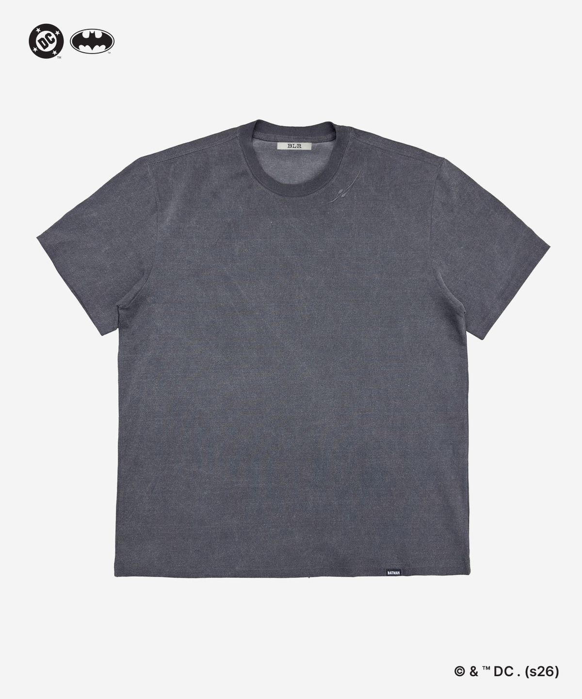 비엘알(BLR) (Batman Edition) Bat Emblem Short Sleeve Charcoal