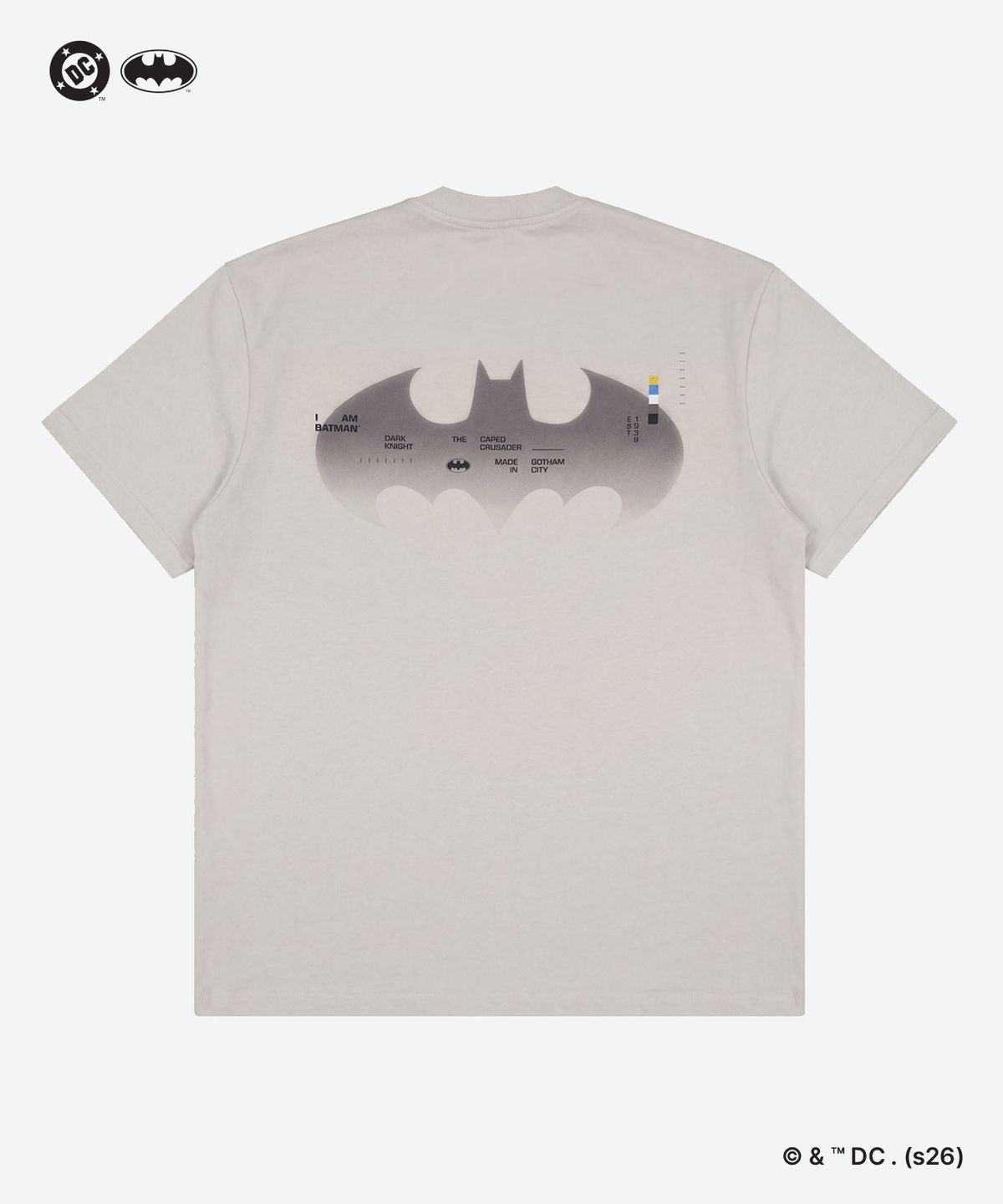 비엘알(BLR) (Batman Edition) Bat Emblem Short Sleeve Oatmeal