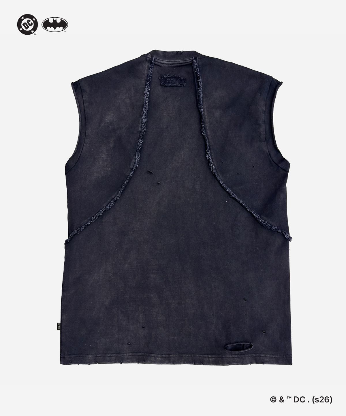 비엘알(BLR) (Batman Edition) Harley Quinn Box-logo Graphic Sleeveless Black