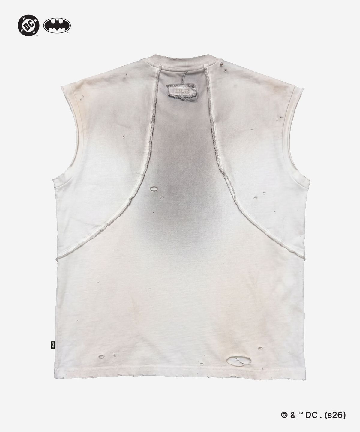 비엘알(BLR) (Batman Edition) Harley Quinn Box-logo Graphic Sleeveless Ivory