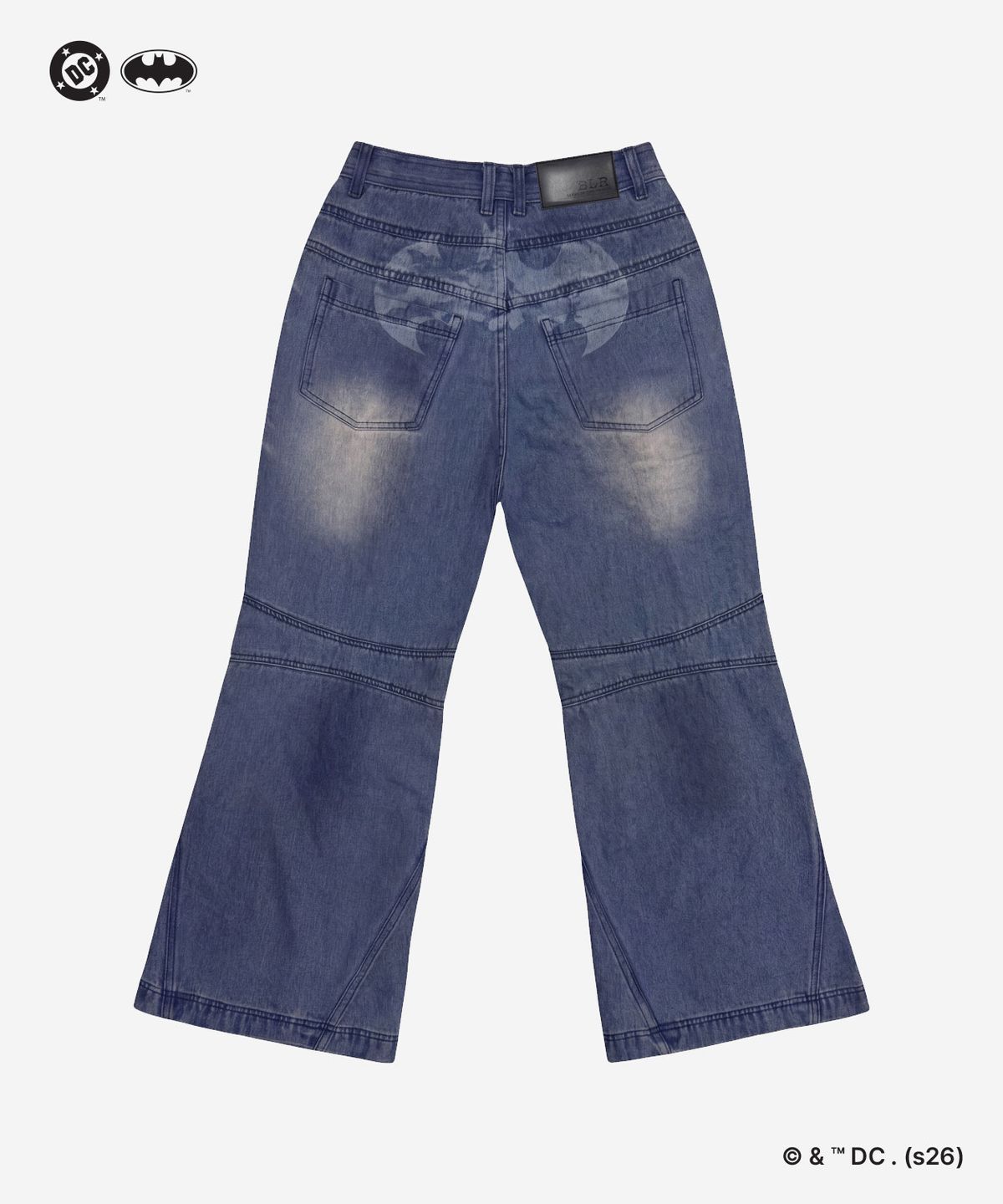 비엘알(BLR) (Batman Edition) Batwing Bootcut Denim Pants Light Blue