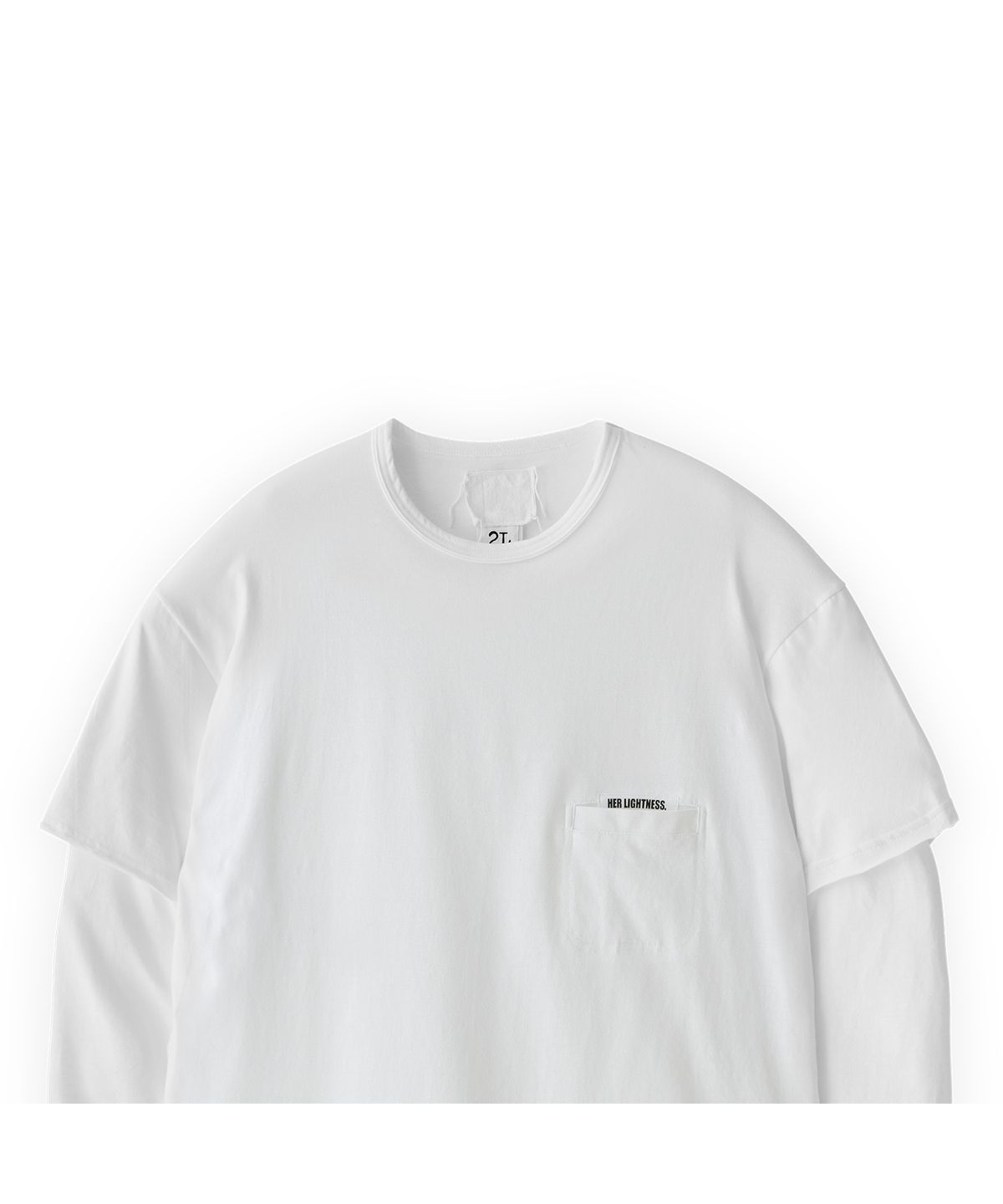 투위드(TUEWID) Pocket longsleeve LS tee / col white