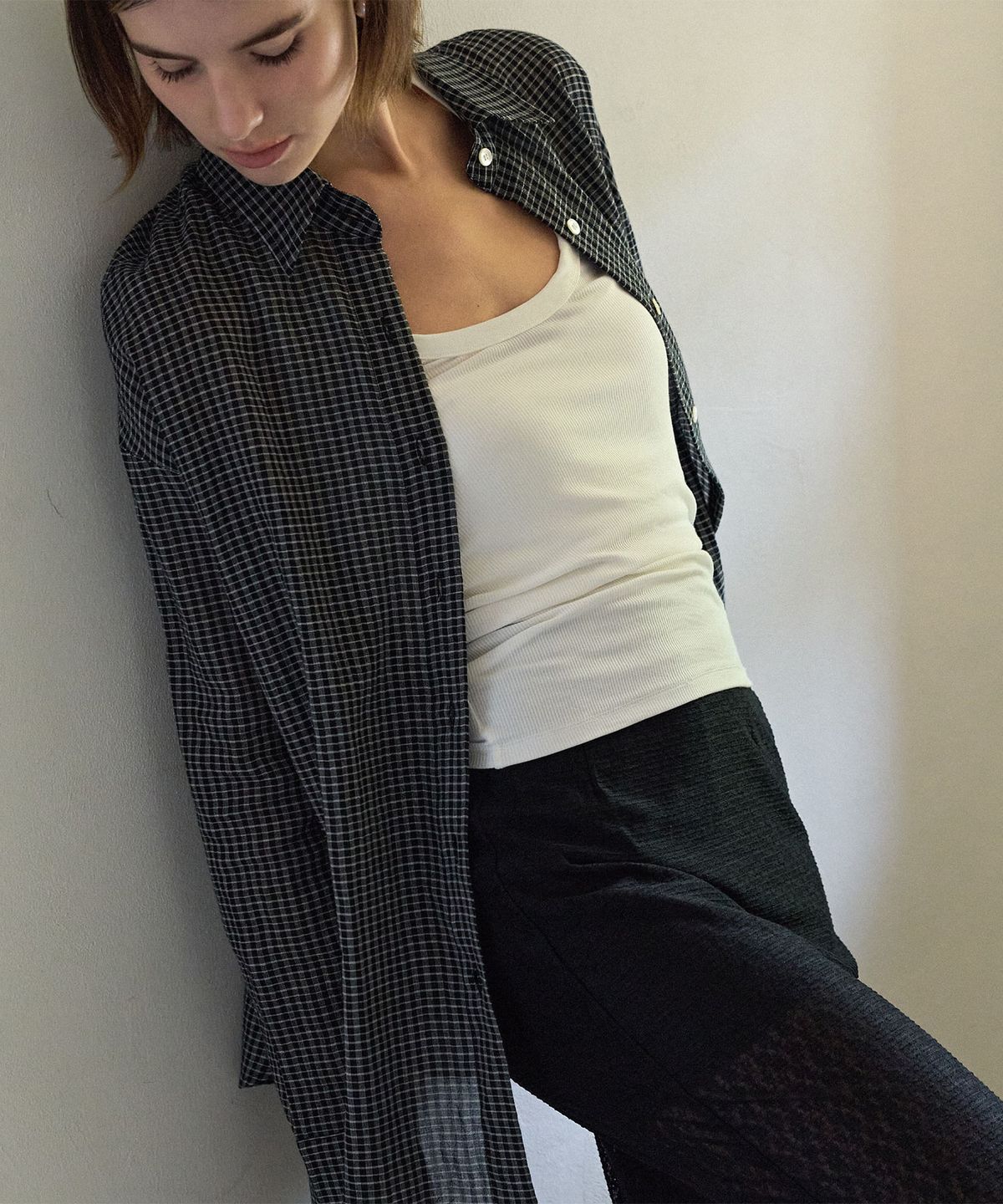 하우스 오브 폰드(HOUSE OF POND) Check Breeze Relaxed Shirt Black