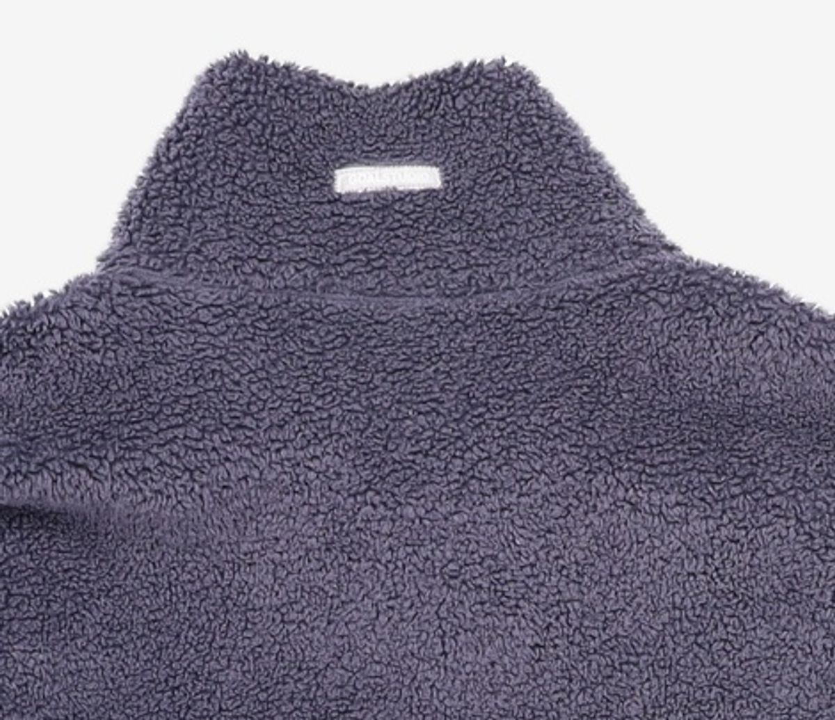 골스튜디오(GOALSTUDIO) SIGNATURE SHERPA FLEECE JACKET - LIGHT GREY L
