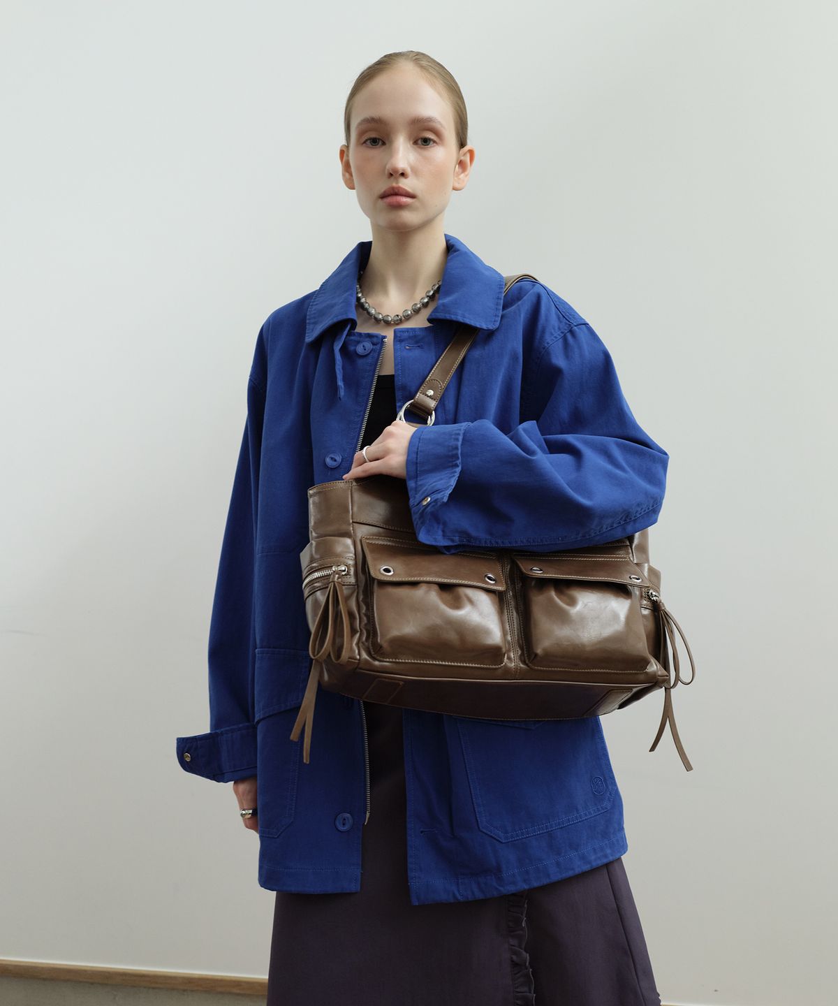 질바이질스튜어트(JILL BY JILLSTUART) [메간] 빈티지 포켓 숄더백 - 2colors