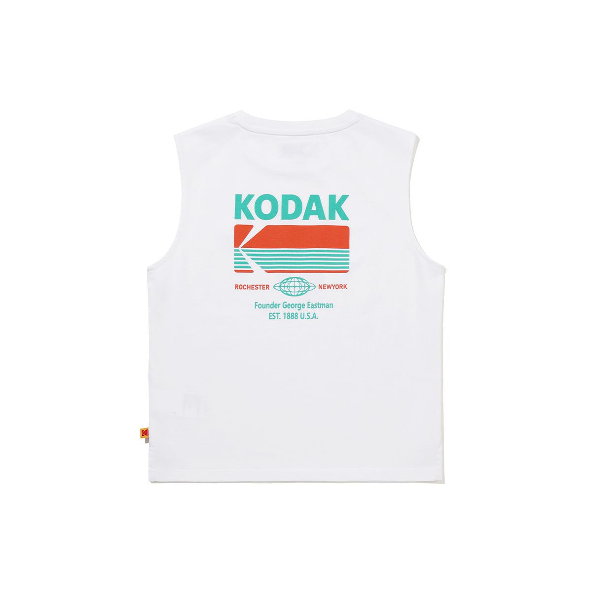 코닥 키즈(KODAK KIDS) 브리즈팝 에어로쿨 빅그래픽 슬리브리스 티셔츠 키즈 WHITE
