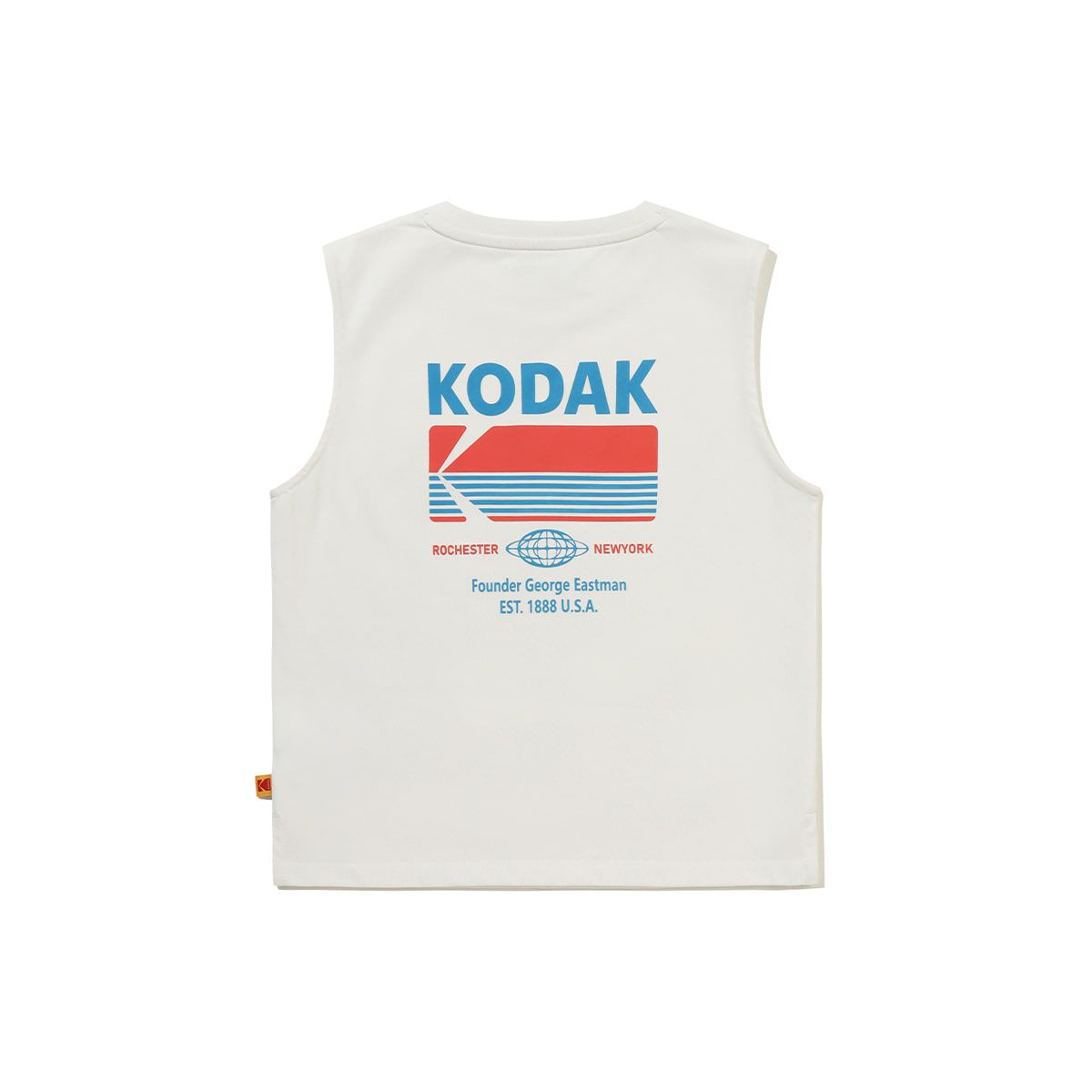 코닥 키즈(KODAK KIDS) 브리즈팝 에어로쿨 빅그래픽 슬리브리스 티셔츠 키즈 IVORY