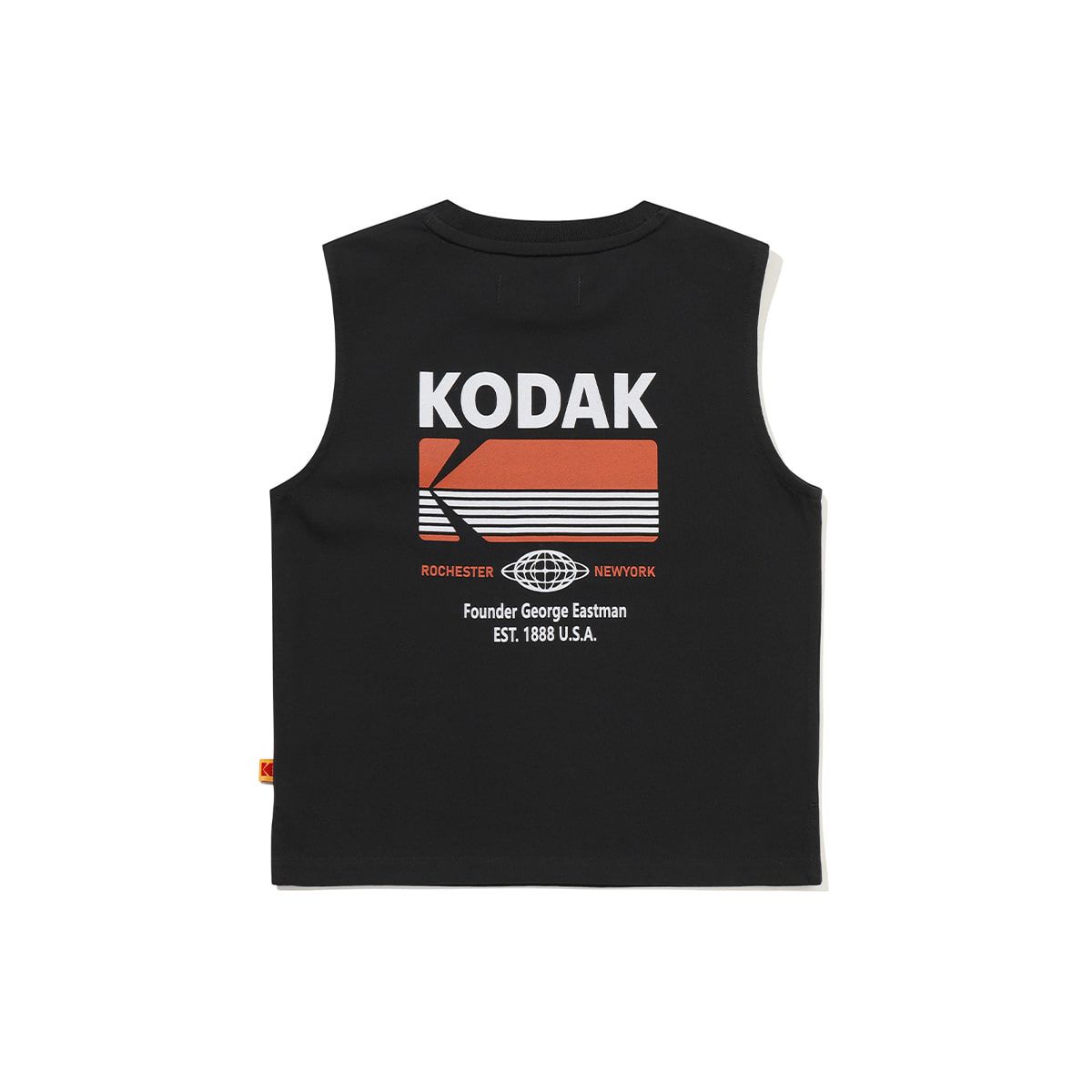 코닥 키즈(KODAK KIDS) 브리즈팝 에어로쿨 빅그래픽 슬리브리스 티셔츠 키즈 BLACK