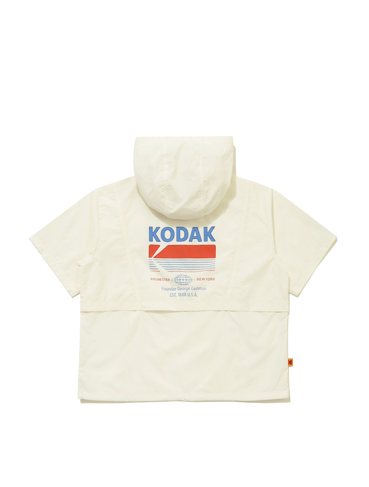 코닥 키즈(KODAK KIDS) 브리즈팝 쿨 그래픽 반팔 후드 아노락 키즈 IVORY