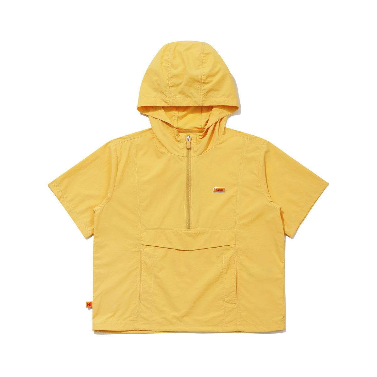 코닥 키즈(KODAK KIDS) 브리즈팝 쿨 그래픽 반팔 후드 아노락 키즈 YELLOW