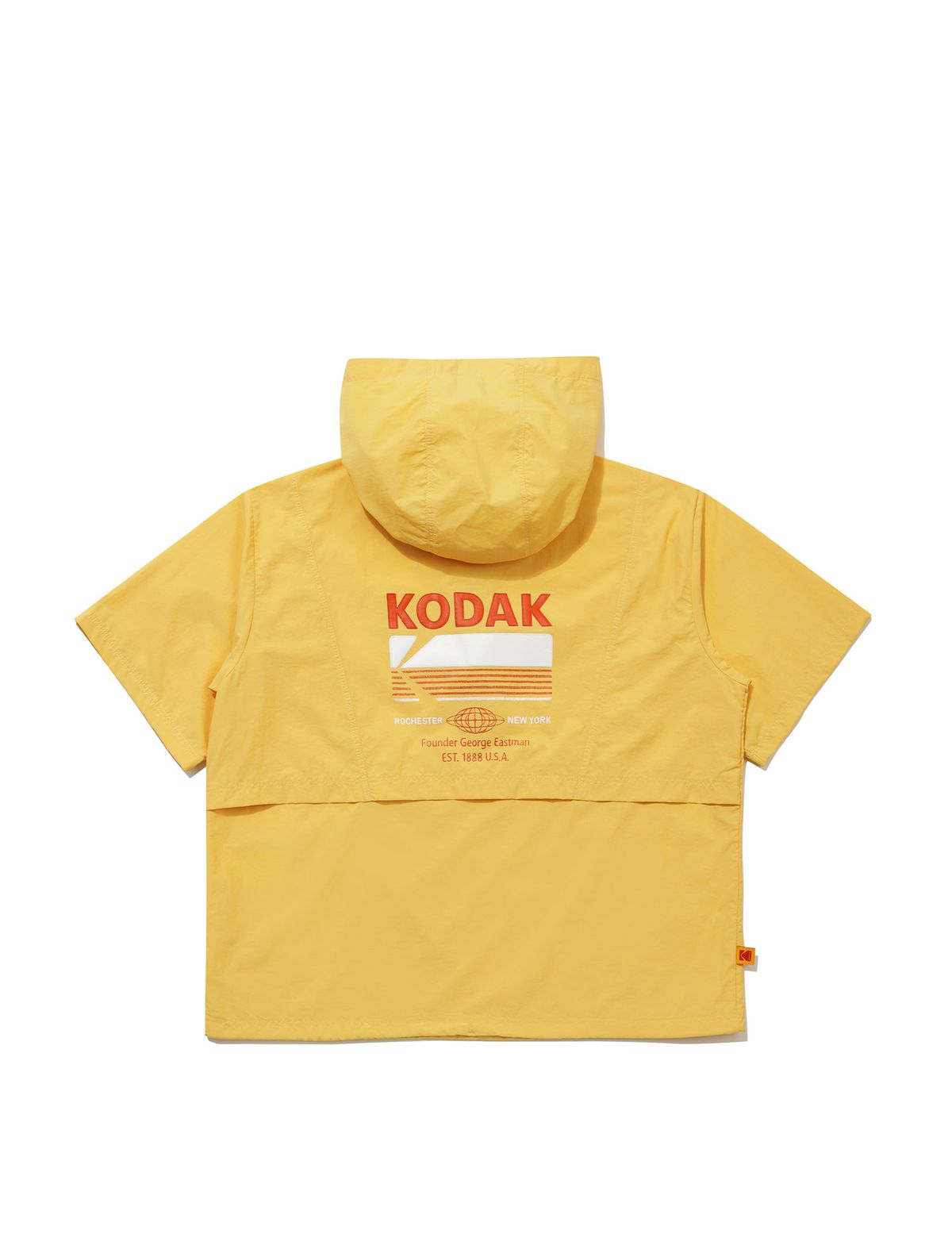 코닥 키즈(KODAK KIDS) 브리즈팝 쿨 그래픽 반팔 후드 아노락 키즈 YELLOW