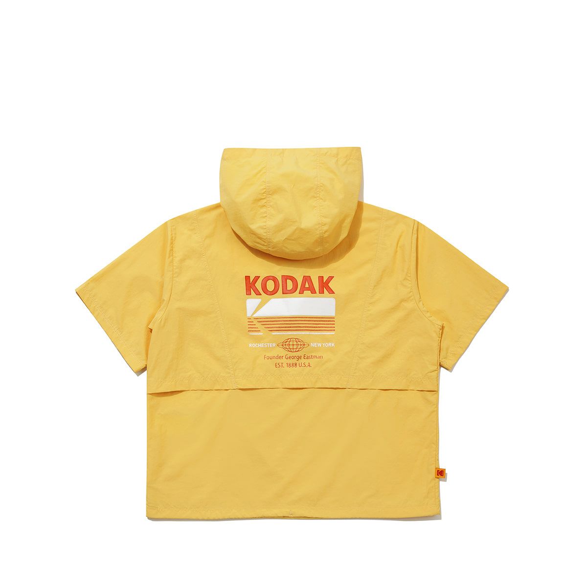 코닥 키즈(KODAK KIDS) 브리즈팝 쿨 그래픽 반팔 후드 아노락 키즈 YELLOW