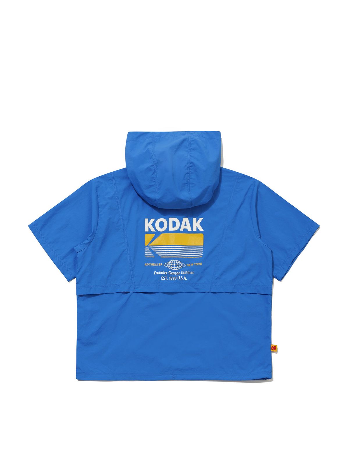 코닥 키즈(KODAK KIDS) 브리즈팝 쿨 그래픽 반팔 후드 아노락 키즈 BLUE